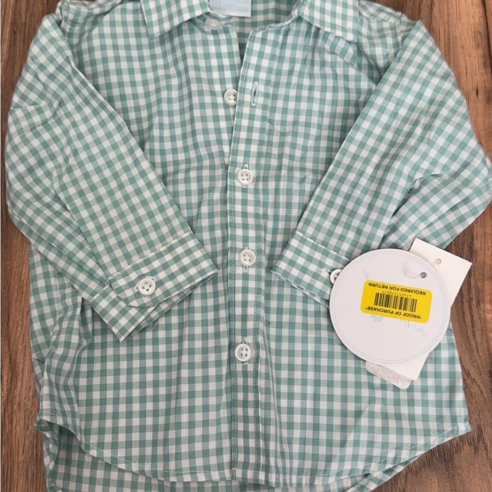 Edge Hill Boys Plaid Button Up